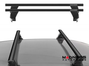 Alfa Romeo Giulia Roof Rack Cross Bars - for models w/o factory roof rails - Black (2017 - 2025)